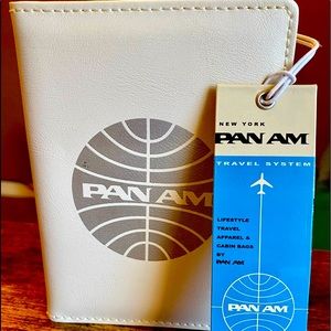 Travel in style with vintage Pan Am ID holder! Fun passport and card holder.